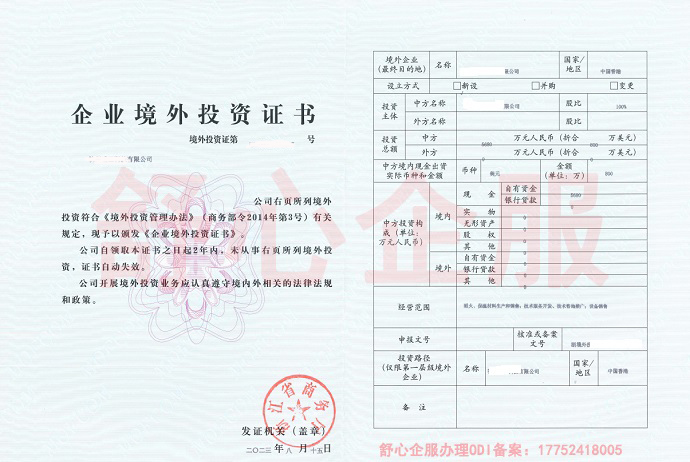 ODI存量權益